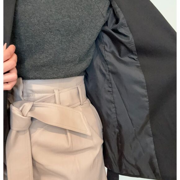 Sinsay Black Blazer with Tie Belt – Size XS - Picture 5 of 5